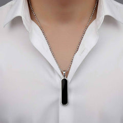 Minimalist Bar Pendant Necklace – Sleek Lightweight Chain