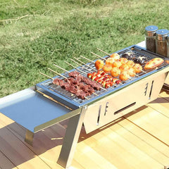 Portable Stainless Steel Grill Ð Compact Outdoor BBQ Solution