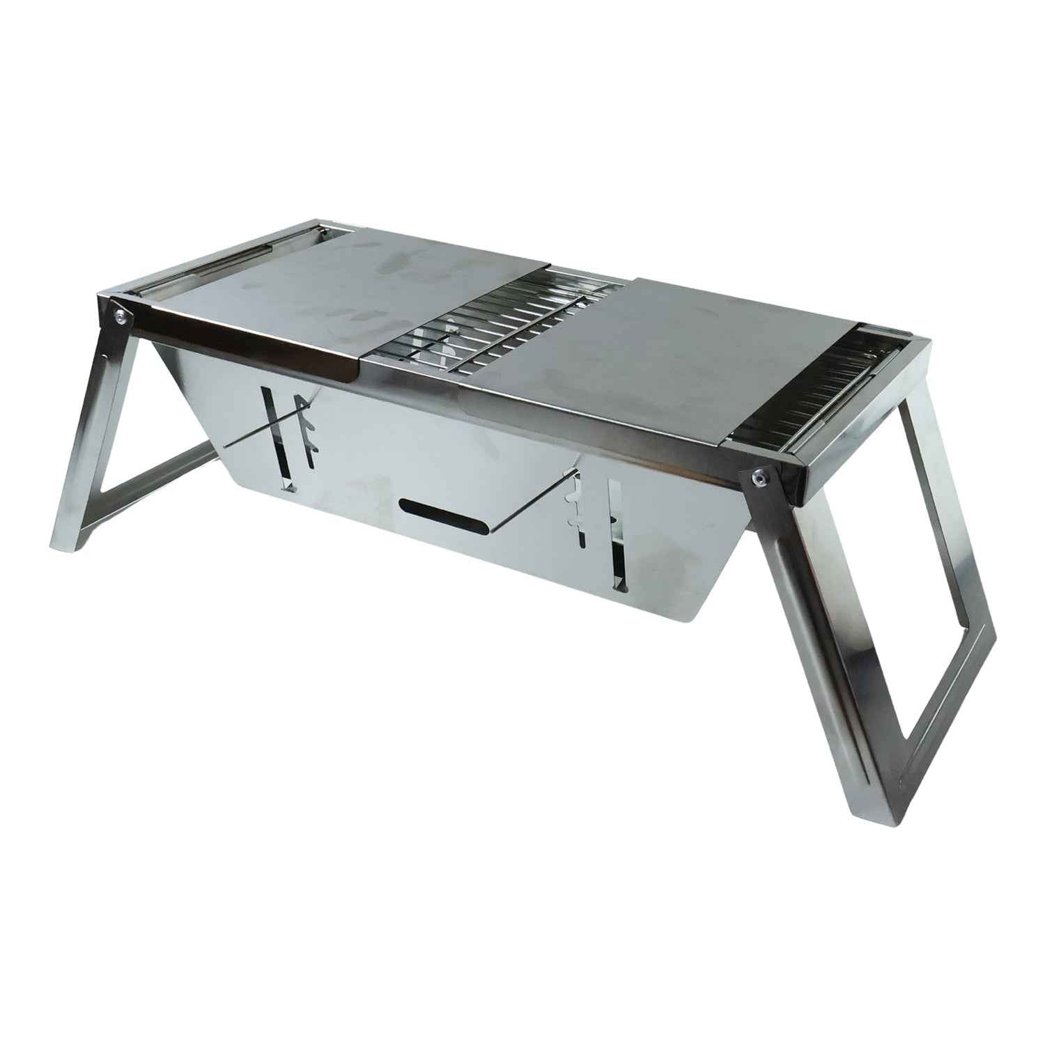 Portable Stainless Steel Grill Ð Compact Outdoor BBQ Solution