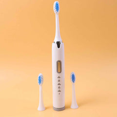 Electric Toothbrush Set – Rechargeable Sonic Cleaner with 3 Brush Heads