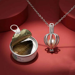 Pearl Necklace Gift Set – Elegant Heart Box & Inspirational Card