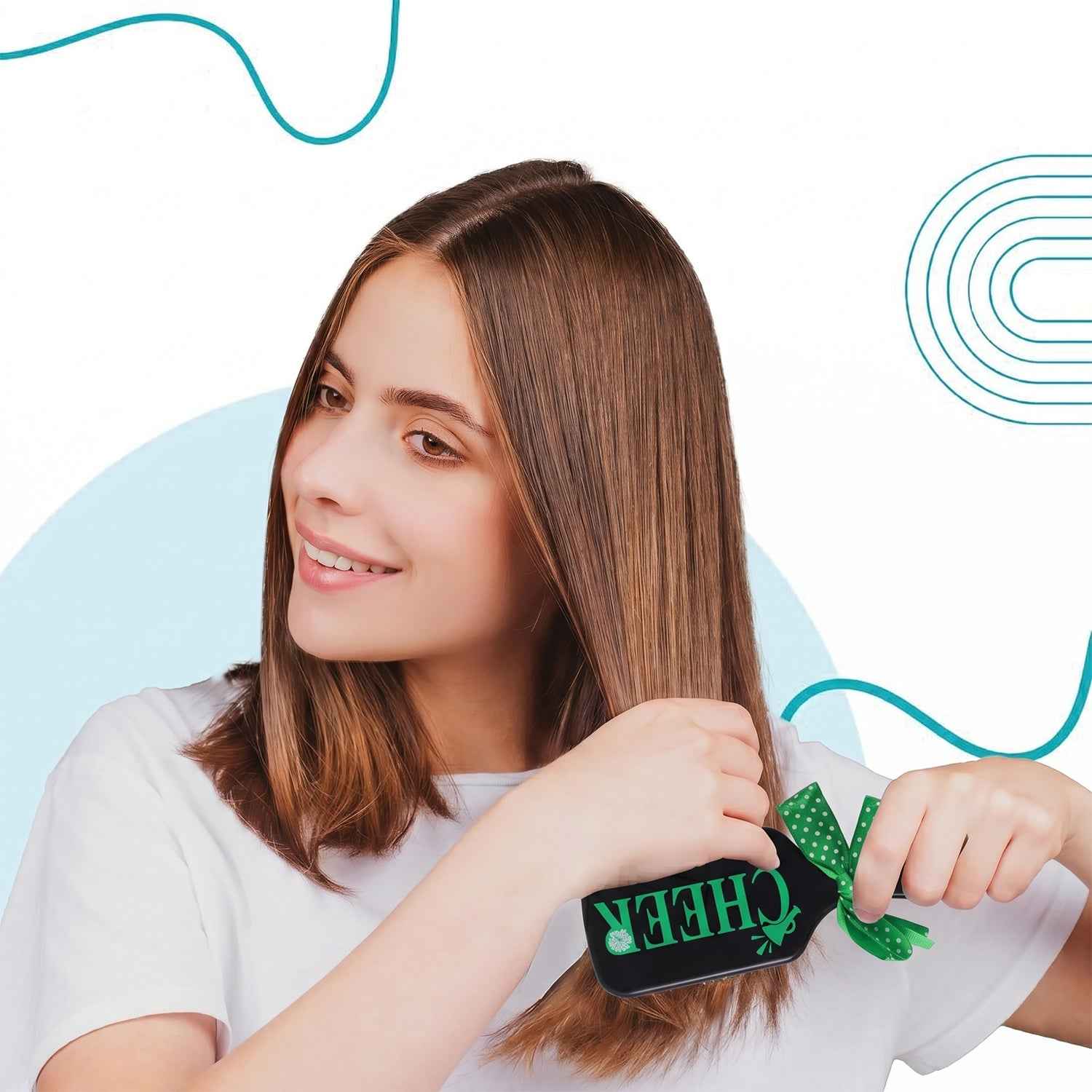 Kids Printed Hair Brush Ð Gentle Detangling for Soft Hair