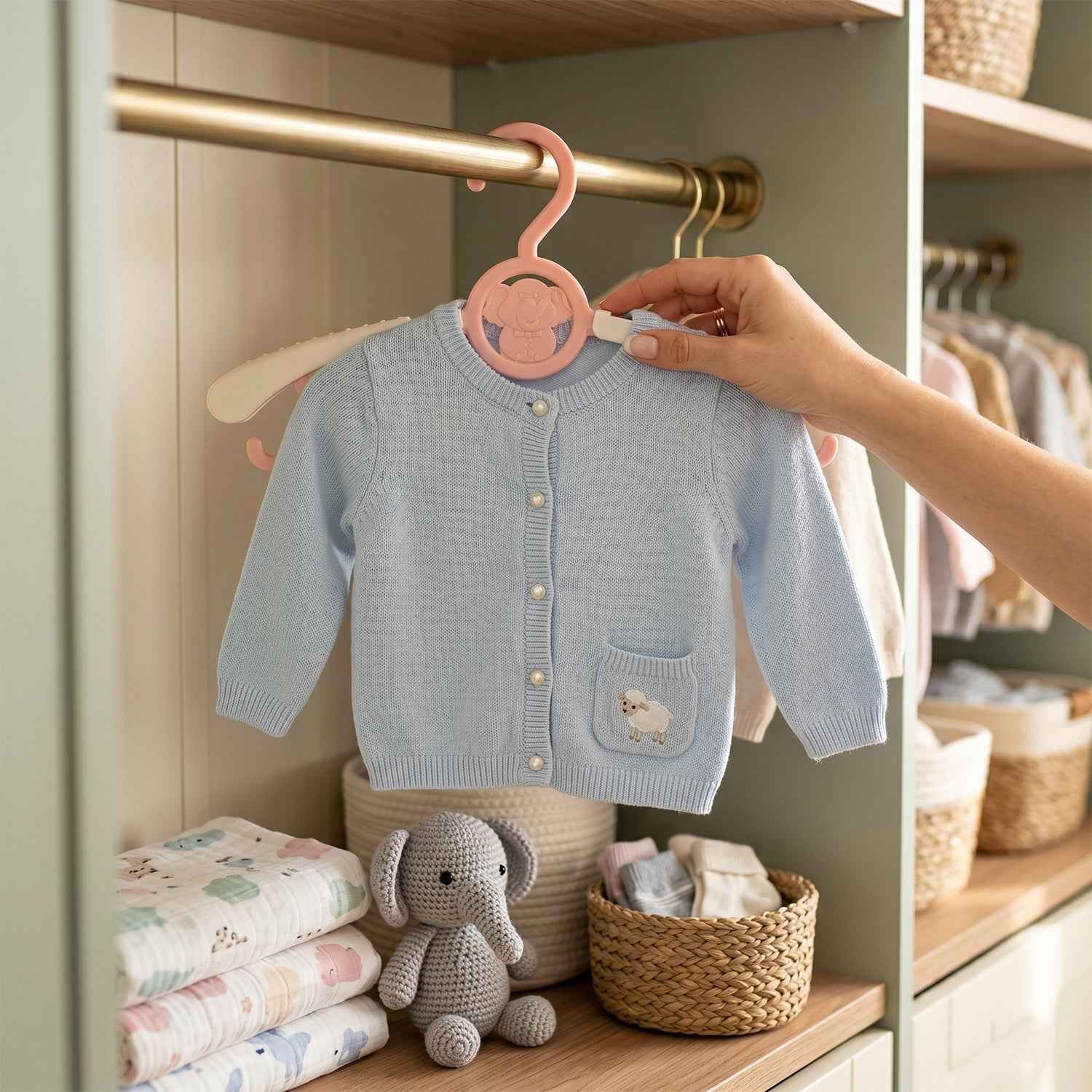 Plastic Children's Clothes Hanger Ð Durable & Lightweight for Nursery