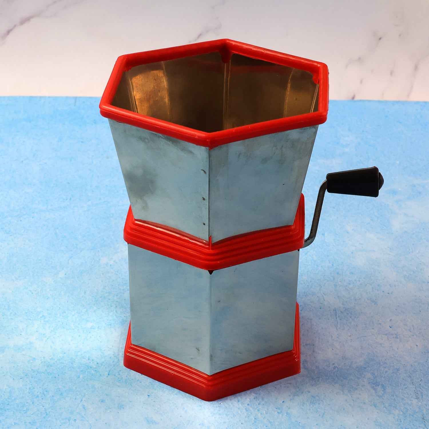 Chilli Cutter – Manual Hexa-Style Hand-Crank Vegetable Chopper
