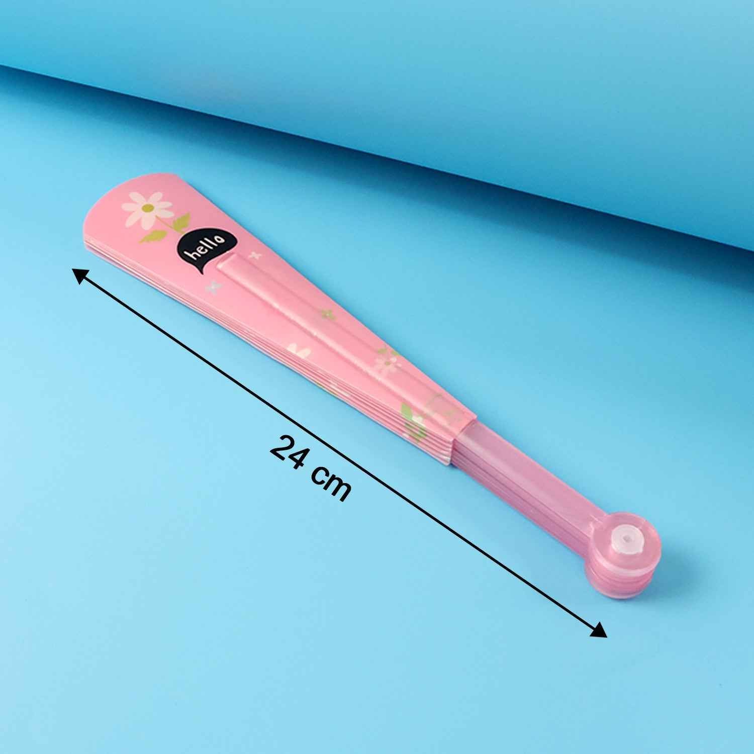 Foldable Hand Fan – Lightweight Floral Print for Portable Cooling