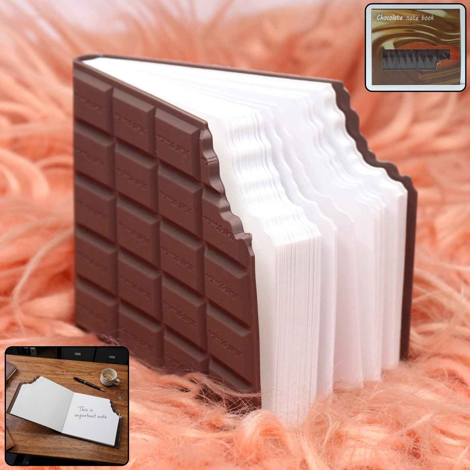 Chocolate-Shaped Notebook Ð Cute Creative Gift for Kids & Adults
