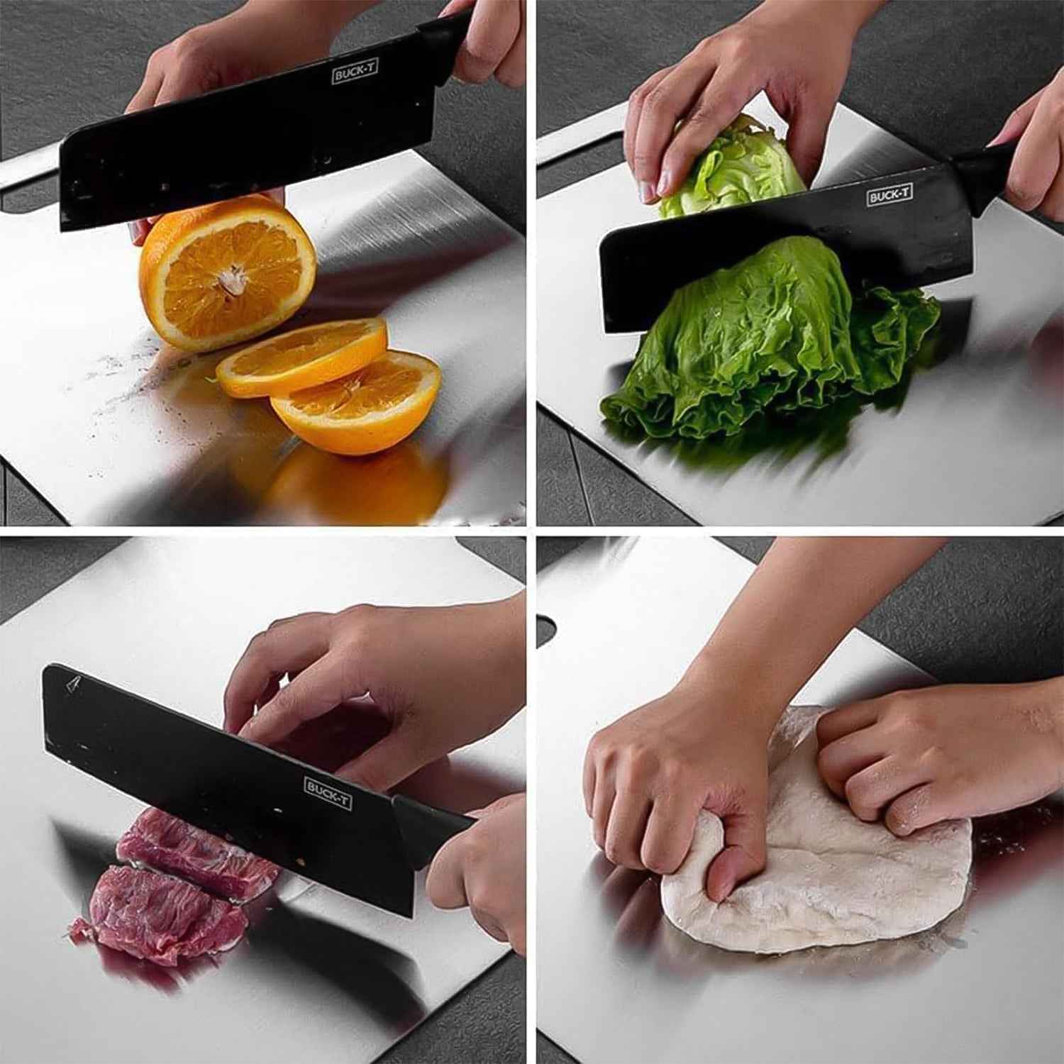 Stainless Steel Cutting Board – Durable & Hygienic 31x20 cm