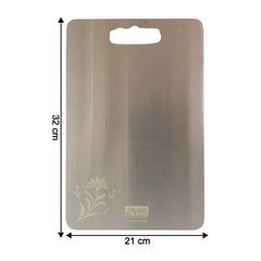 Stainless Steel Multipurpose Cutting Board – Compact 210x320mm