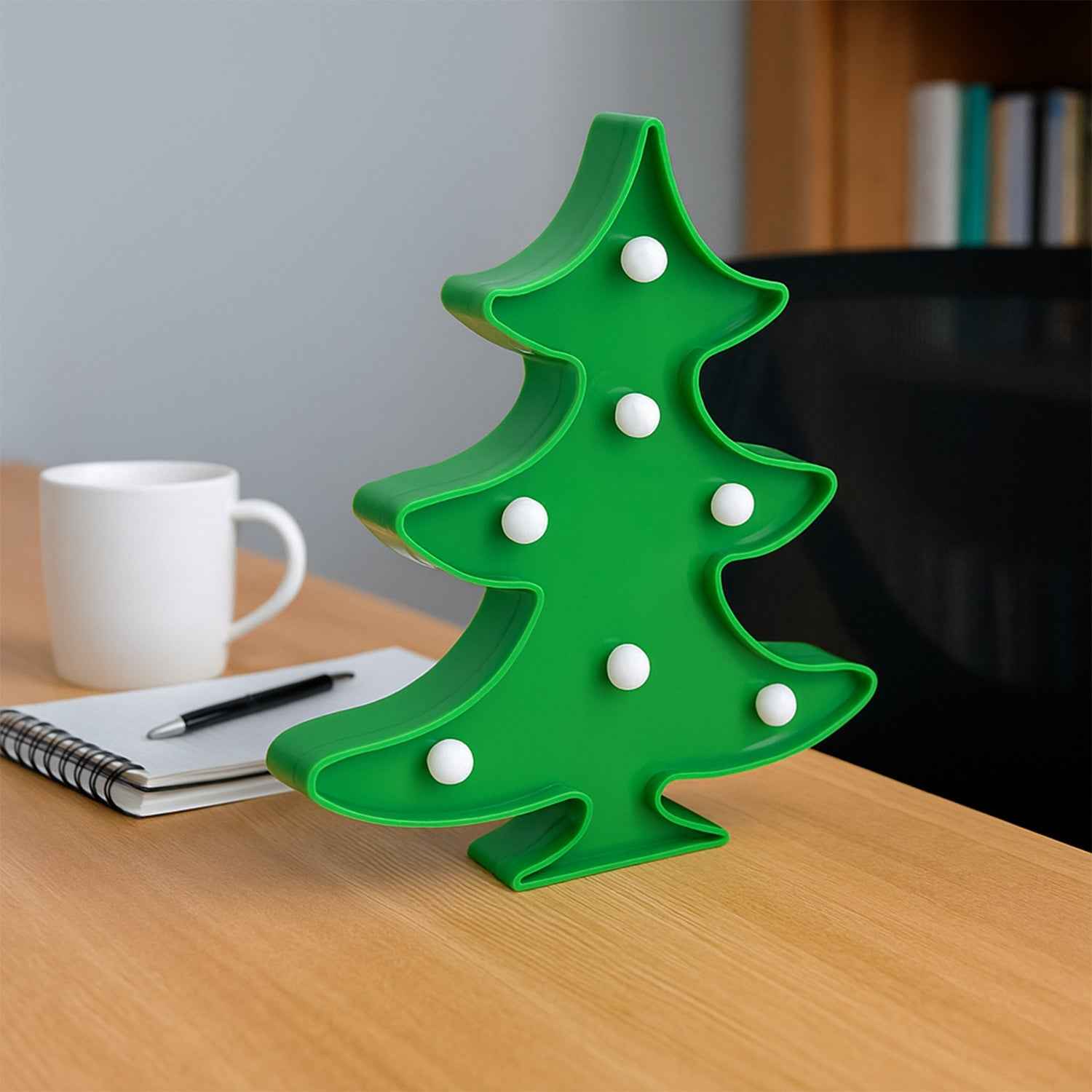 Christmas Tree LED Decorative Night Light – Battery Operated Cozy Glow