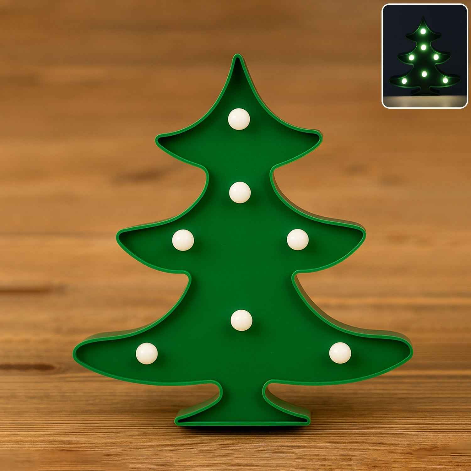 Christmas Tree LED Decorative Night Light – Battery Operated Cozy Glow