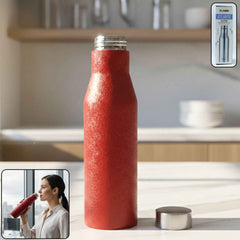 Red Stainless Steel Water Bottle 1000ml – Insulated & Leakproof