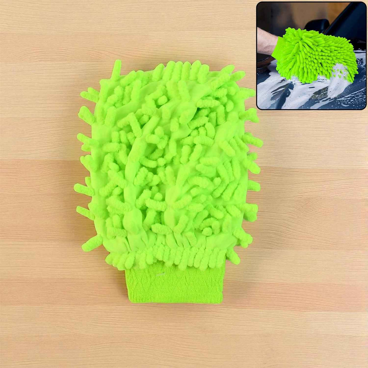 Microfiber Car Wash Glove – Scratch-Free Deep Cleaning