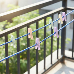 Clothesline Rope with 12 Clips – 5 Meter Heavy Duty Drying Rope