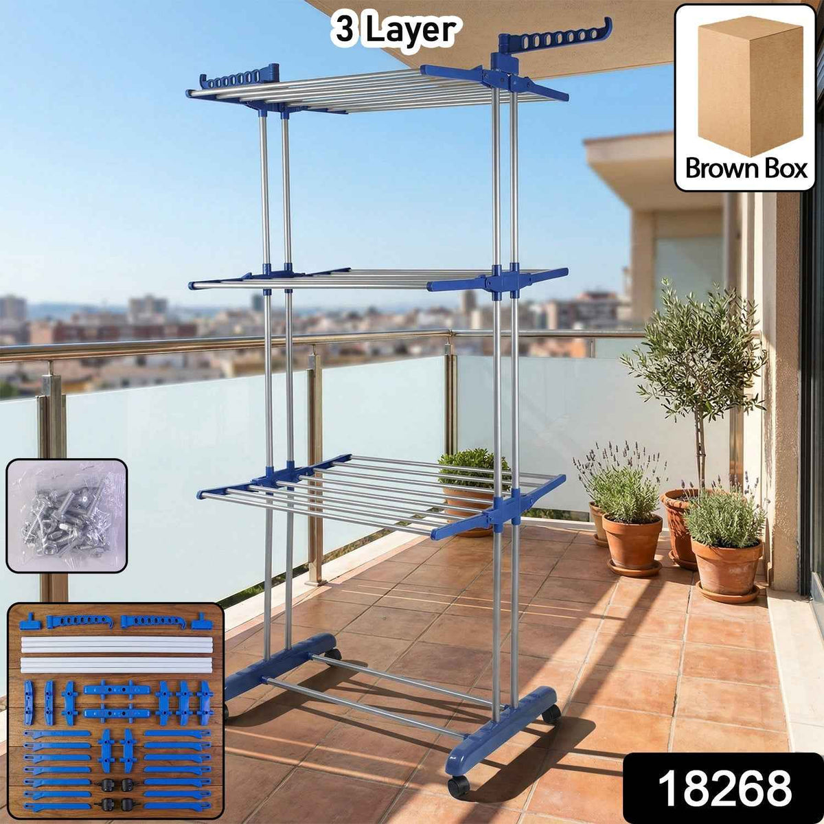Clothes Drying Rack Ð Foldable, Portable & Space-Saving Design