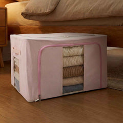 Foldable Fabric Clothes Storage Organizer Box - Space-Saving Design