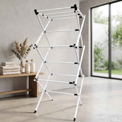 Metal Foldable Clothes Drying Rack – 3 Tier Portable Stand