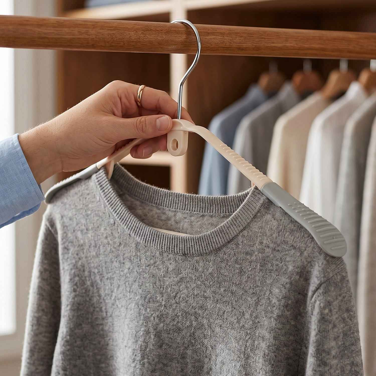 Plastic Clothes Hangers Set Ð Space-Saving & Non-Slip Design
