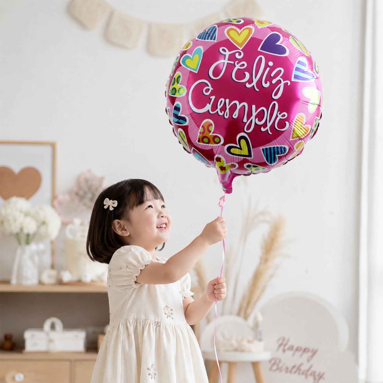 Feliz Cumple Foil Balloon Ð Bright Colorful Birthday Decor