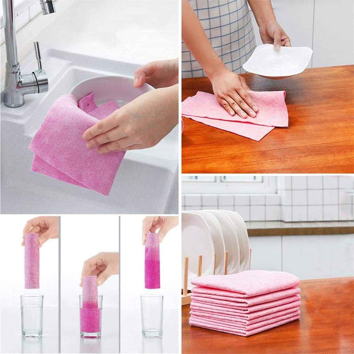 Super Absorbent Cleaning Cloth – Multipurpose Kitchen Wipe for Stains