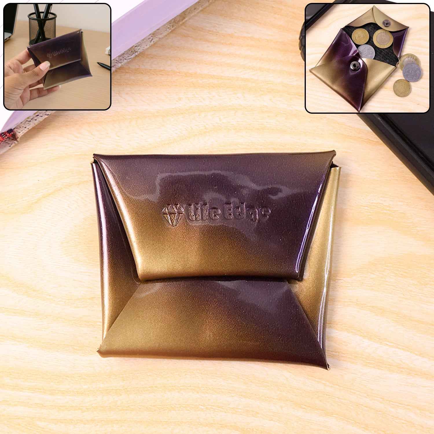 Coin Pouch Ð Compact, Foldable PU Leather Wallet for Daily Use