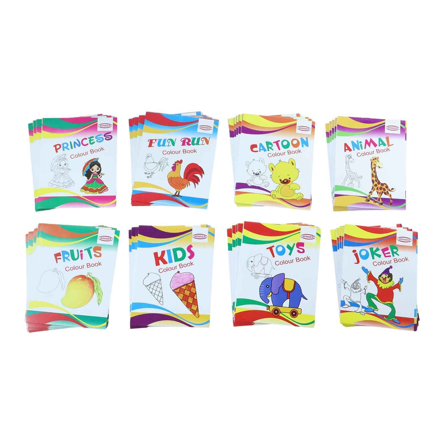Kids Educational Colouring Book Set – 40-Piece Multi-Theme Fun