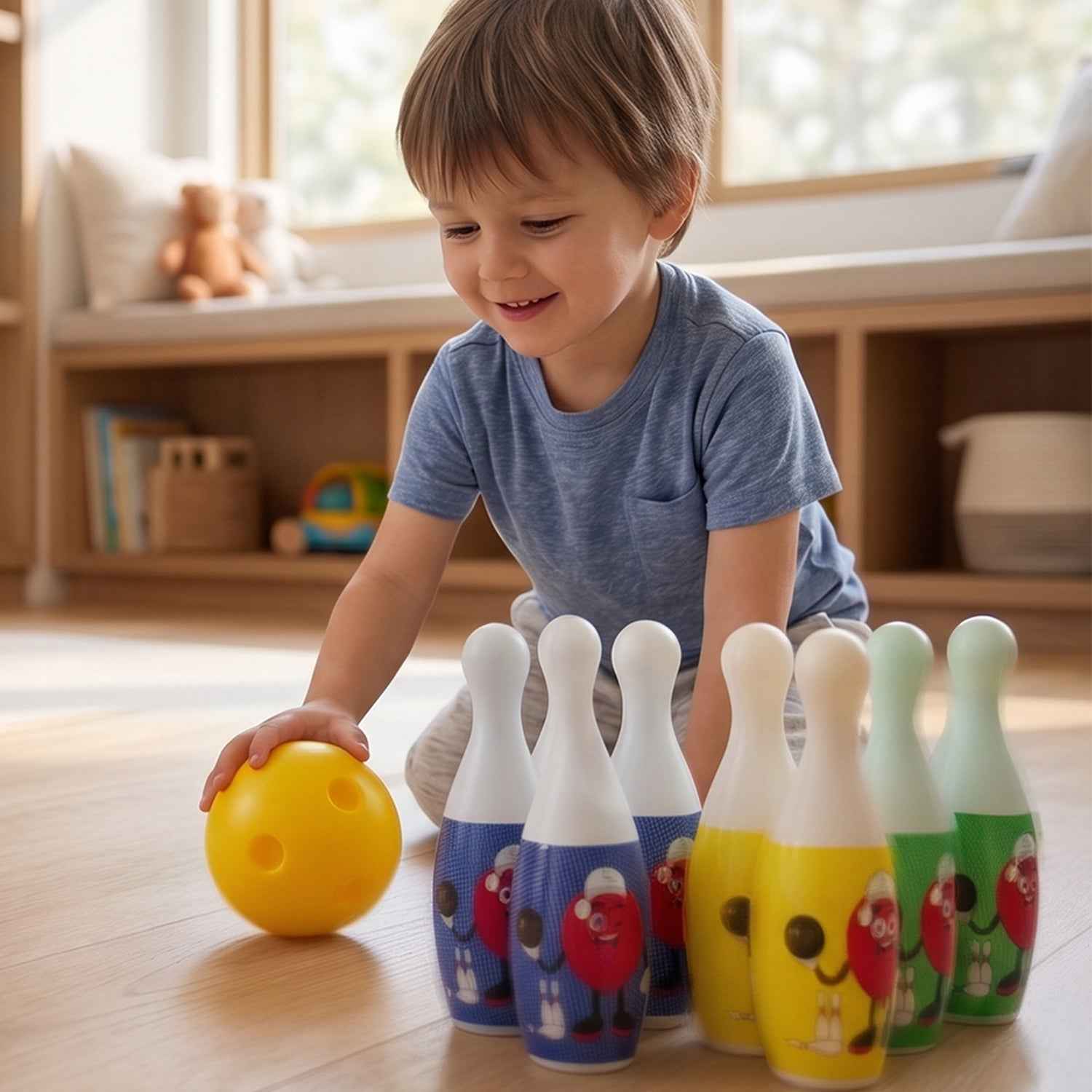 Kids Bowling Set Ð Develops Motor Skills & Coordination