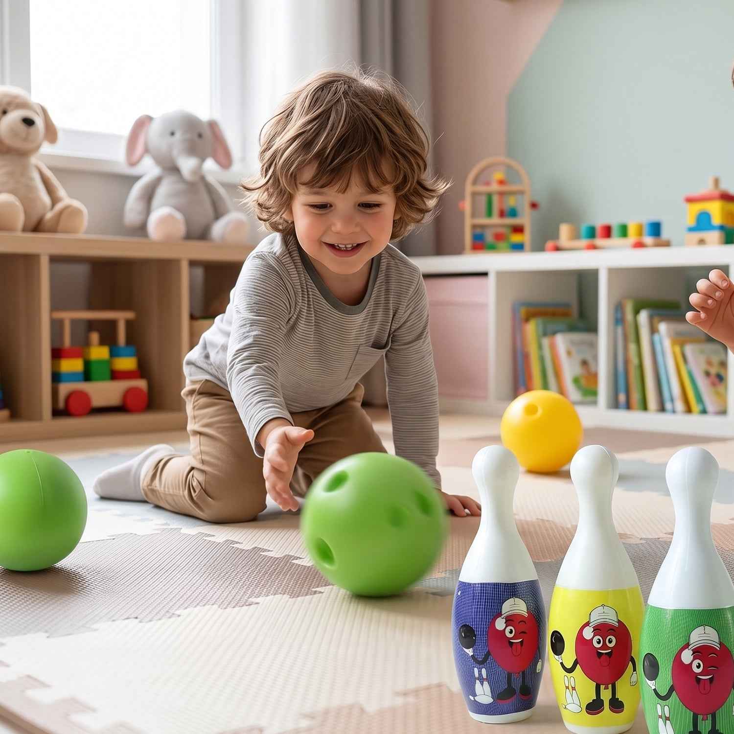 Kids Bowling Set Ð Develops Motor Skills & Coordination