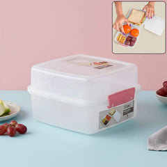 Airtight Multi-Compartment Lunch Box – 1400 ML Capacity