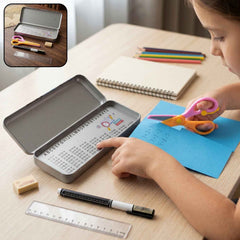 Kids Metal Pencil Box Set Ð Complete Stationery Organisation