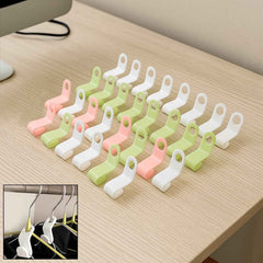 Hanger Connector Hooks – 30 Pcs Multi-Color Space Saver