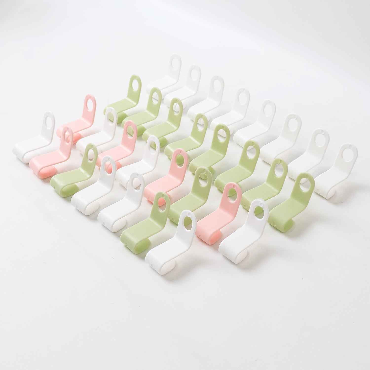 Hanger Connector Hooks – 30 Pcs Multi-Color Space Saver