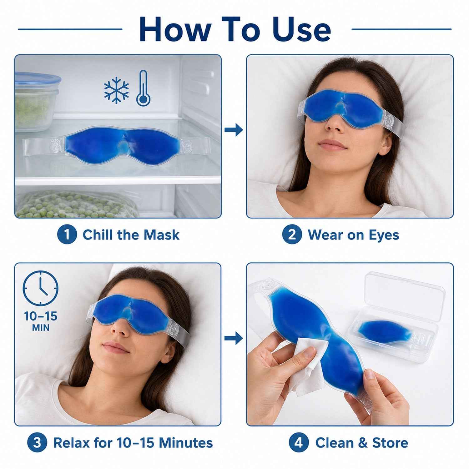 Cooling Gel Eye Mask Ð Instant Relief & Puffy Eye Reduction