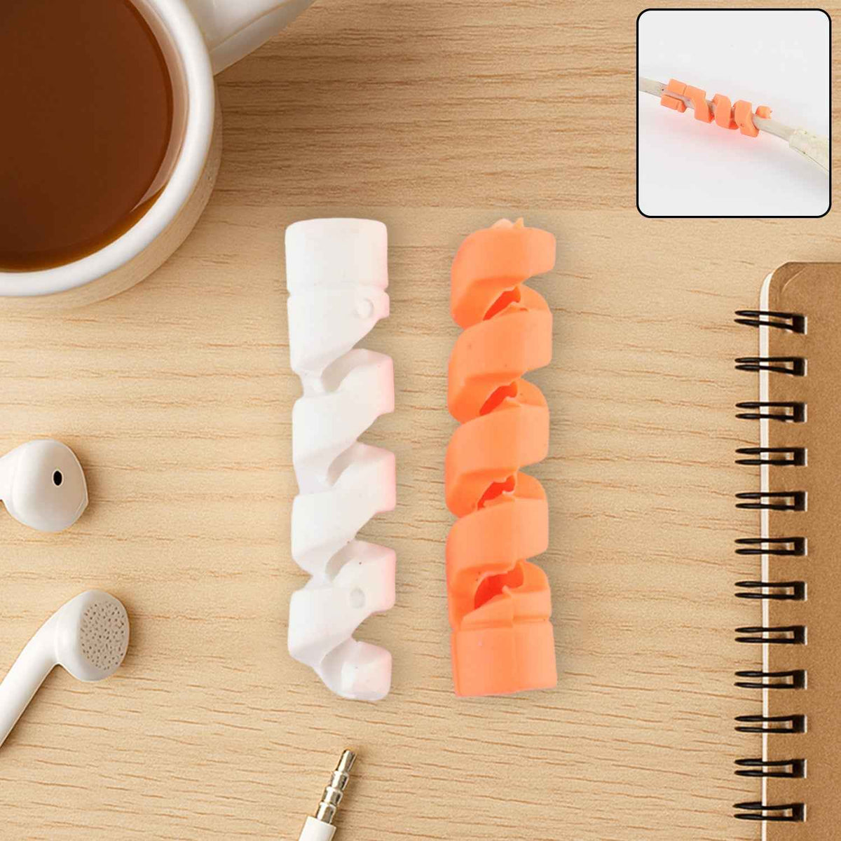 Cable Protector – Anti-Fray Silicone Guard for Wires (2-Pack)