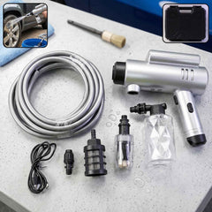 High Pressure Cordless Car Washer Gun Kit – Portable with Hose & Foam