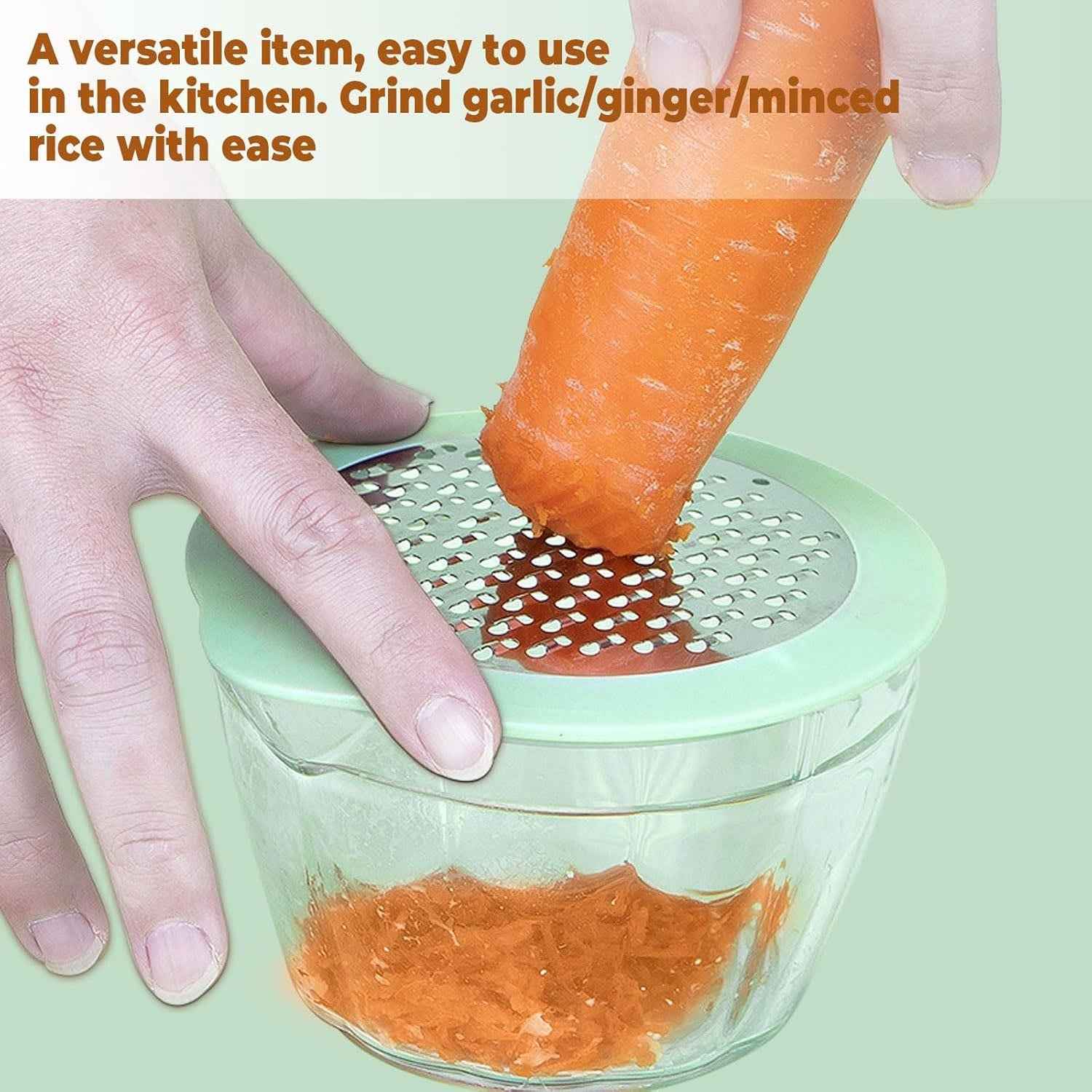 Manual Vegetable Grater – Multipurpose Shredder with Storage Bowl