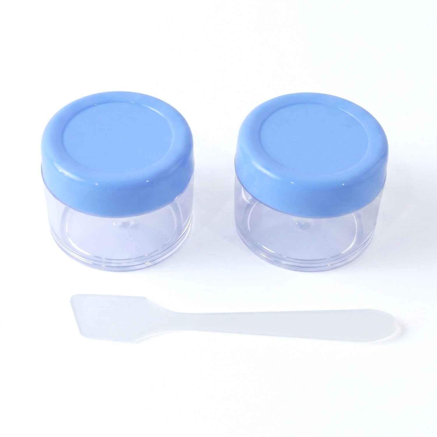 Plastic Cosmetic Jar Set Ð Refillable Travel Containers for Creams