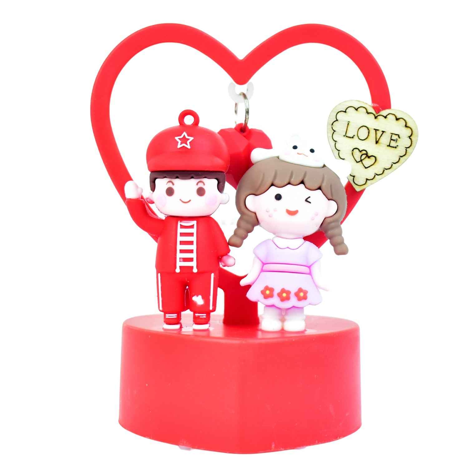 Romantic Couple Love Showpiece – Heart Frame Decor Gift