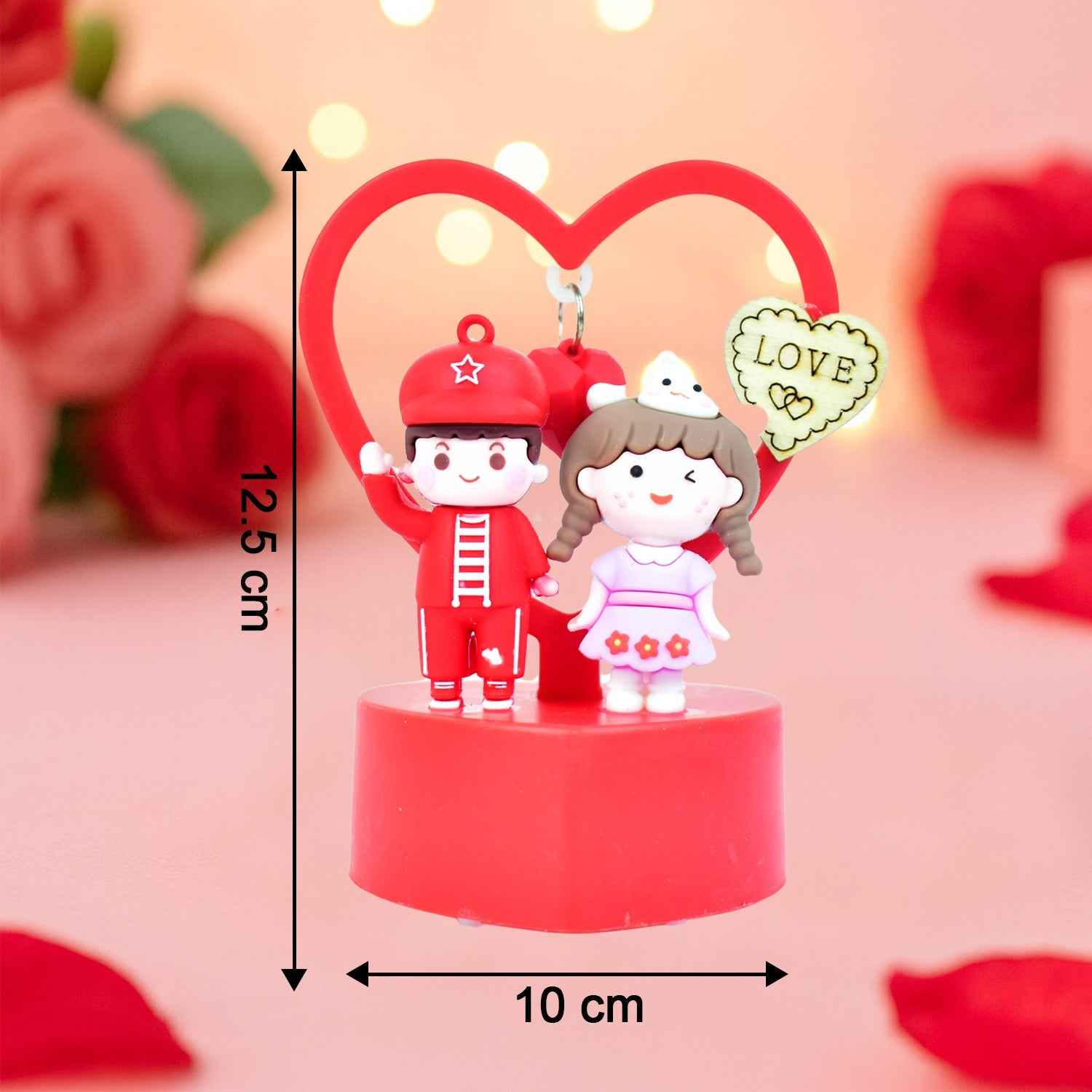 Romantic Couple Love Showpiece – Heart Frame Decor Gift