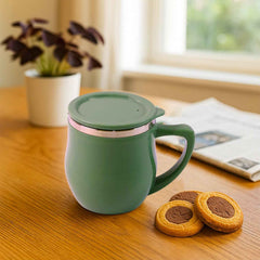 Double-Wall Desk Mug – Stainless Steel, Spill-Resistant 200ml