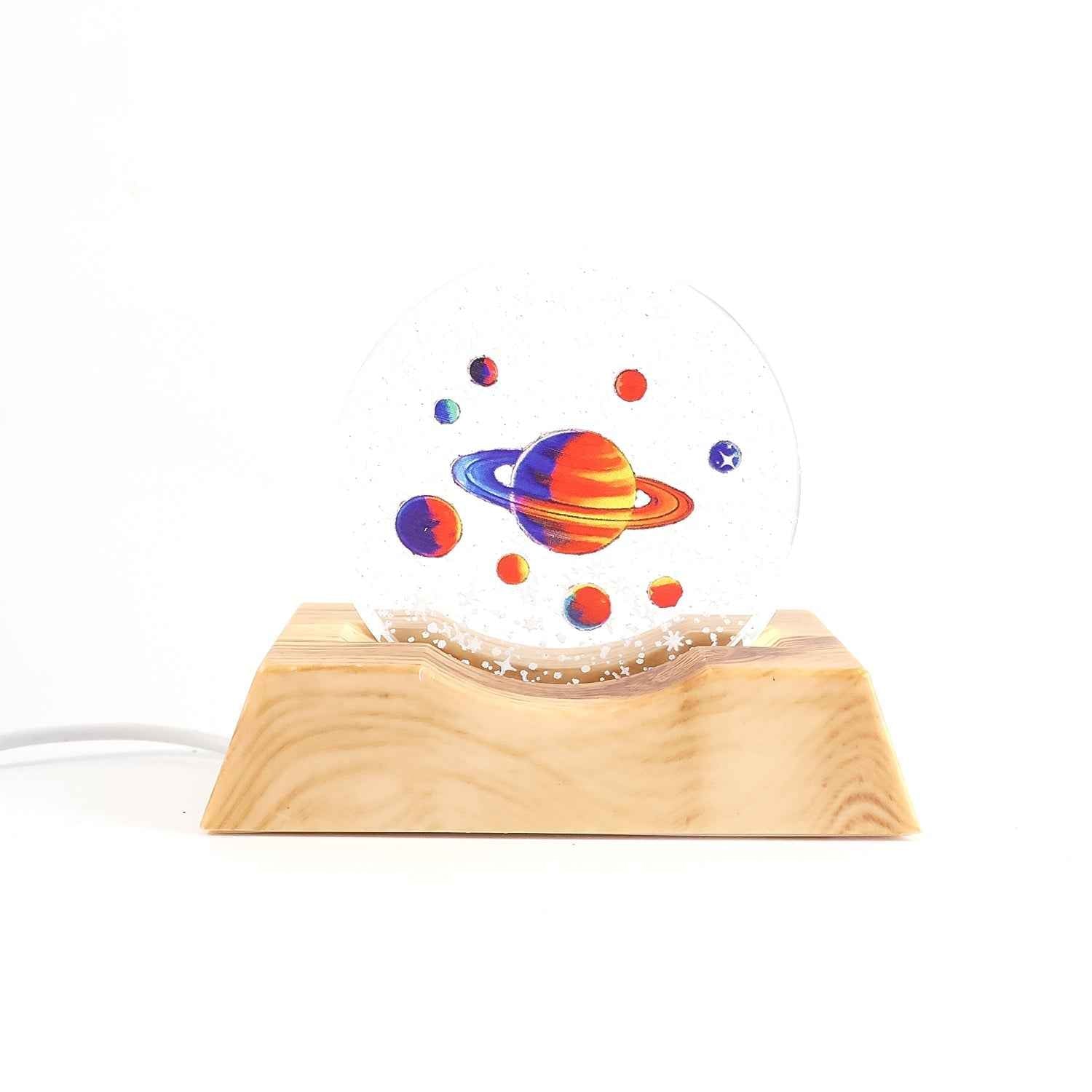 3D Visualization Lamp – LED Night Light with Planet Design