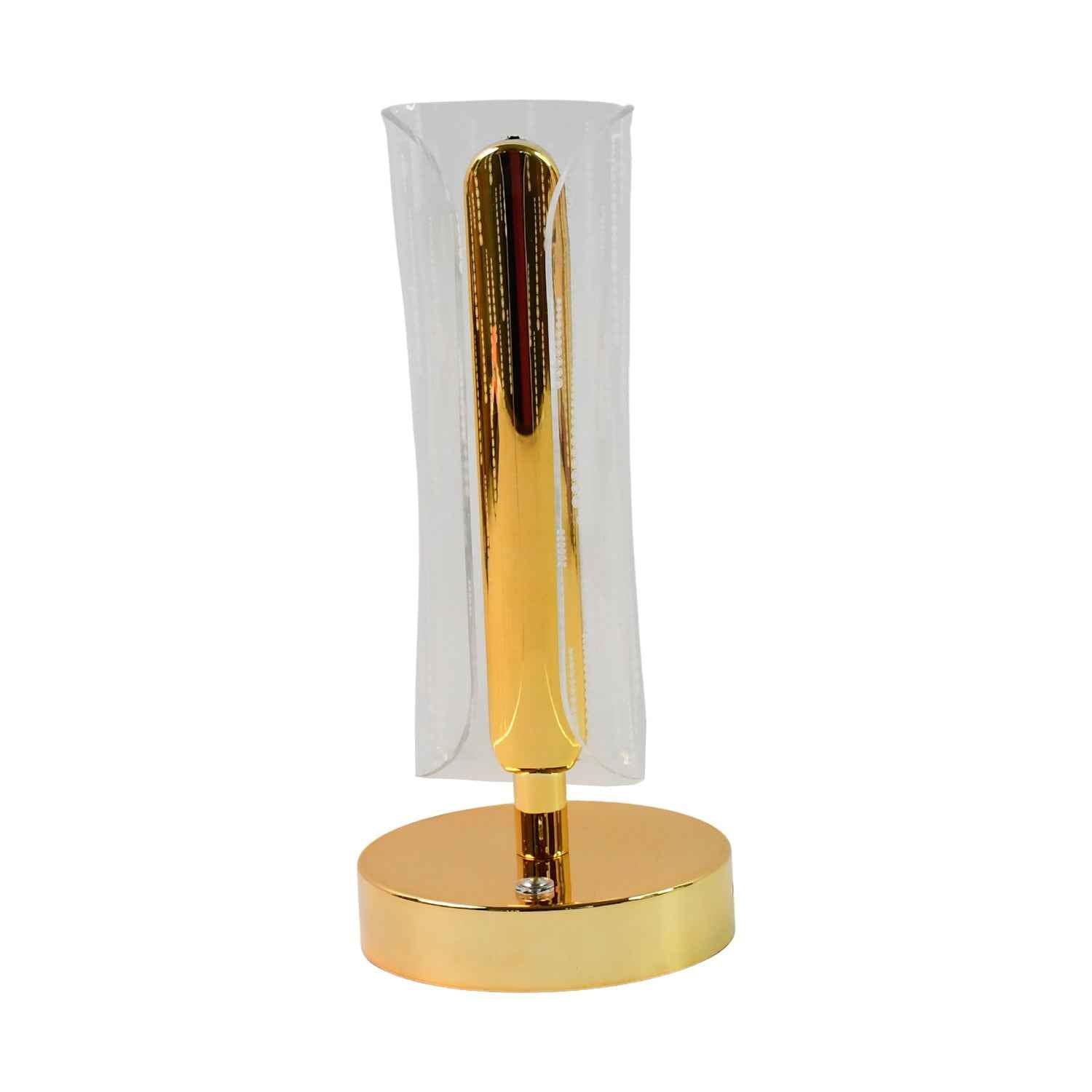 Crystal Table Lamp – Tall Cylinder Shape with USB Charging