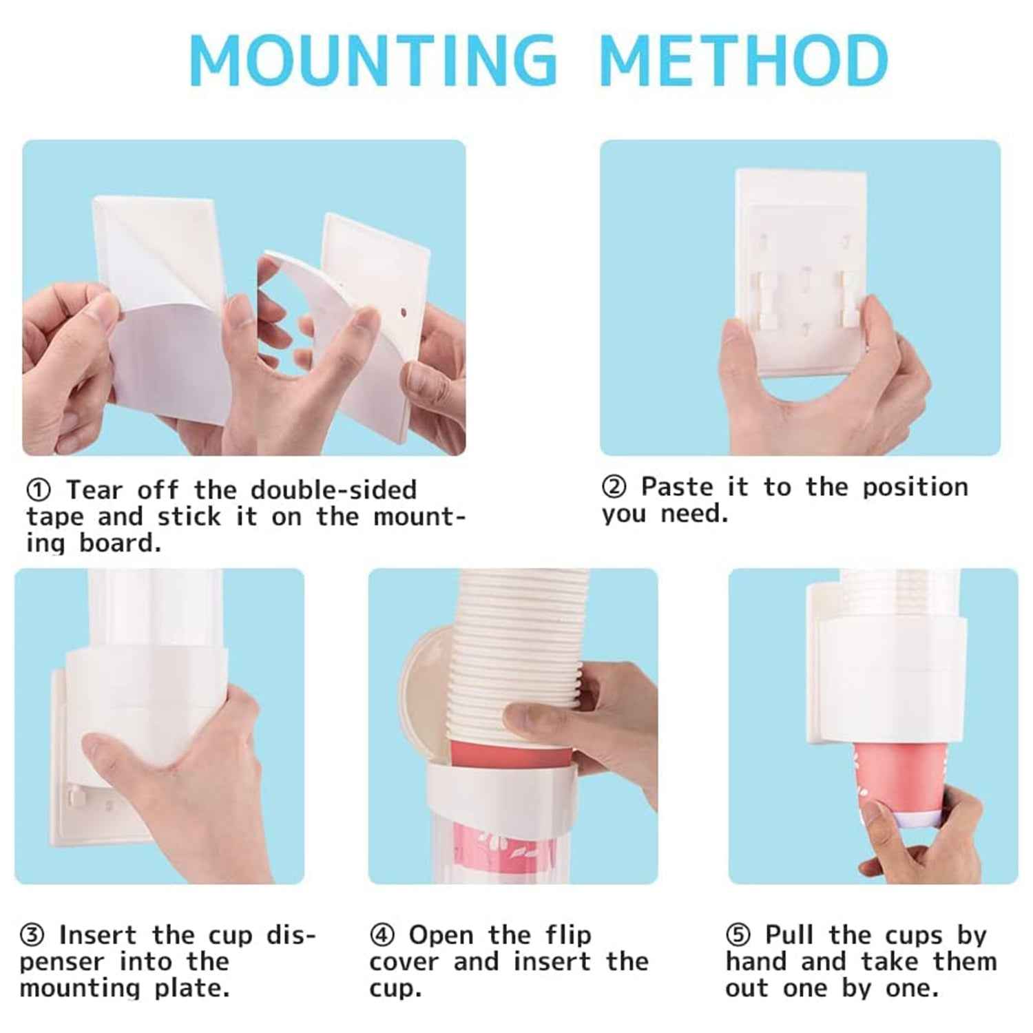 Automatic Paper Cup Dispenser – Hygienic Wall-Mounted Holder