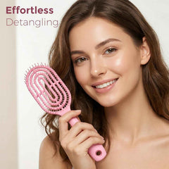 Men's Hair Brush Curved Detangling Massage Comb for Styling & Grooming