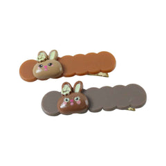 Bunny Hair Clips – Cute Cartoon Decorative Snap Set (4 Pc)