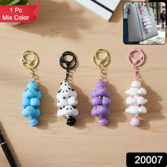 Cloud Keychain with Bell – Cute Cartoon Accessory