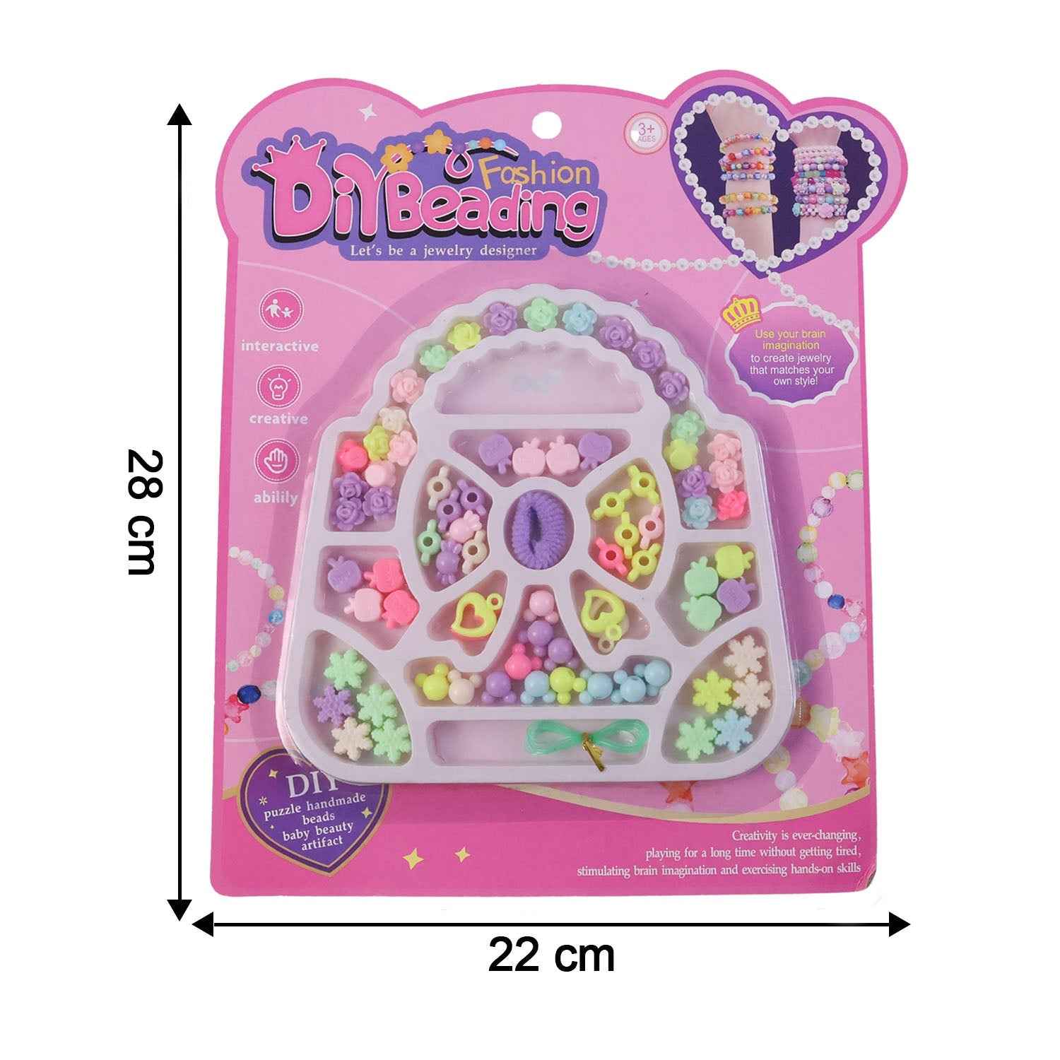 DIY Fashion Beading Jewellery Making Kit – Creative Craft Set for Kids