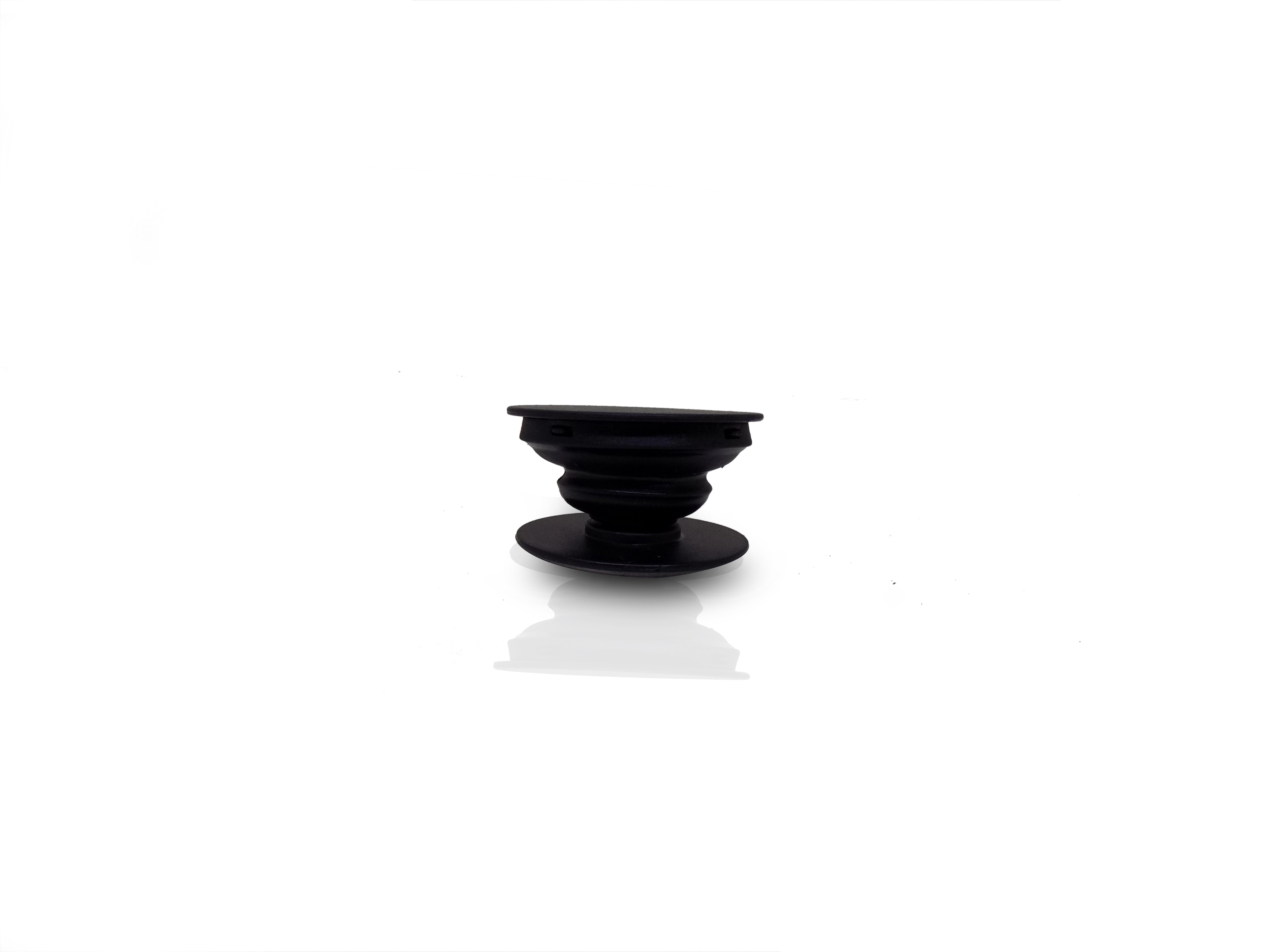 Fun and functional mobile pop socket for improved grip and personal style.