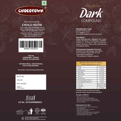 Dark Chocolate Compound – 500gm Baking Slab | Chocotown