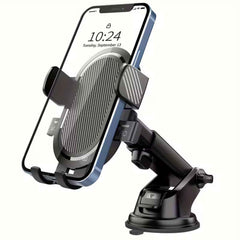 Car Mobile Holder – Adjustable 360° Suction Mount with One-Touch Lock
