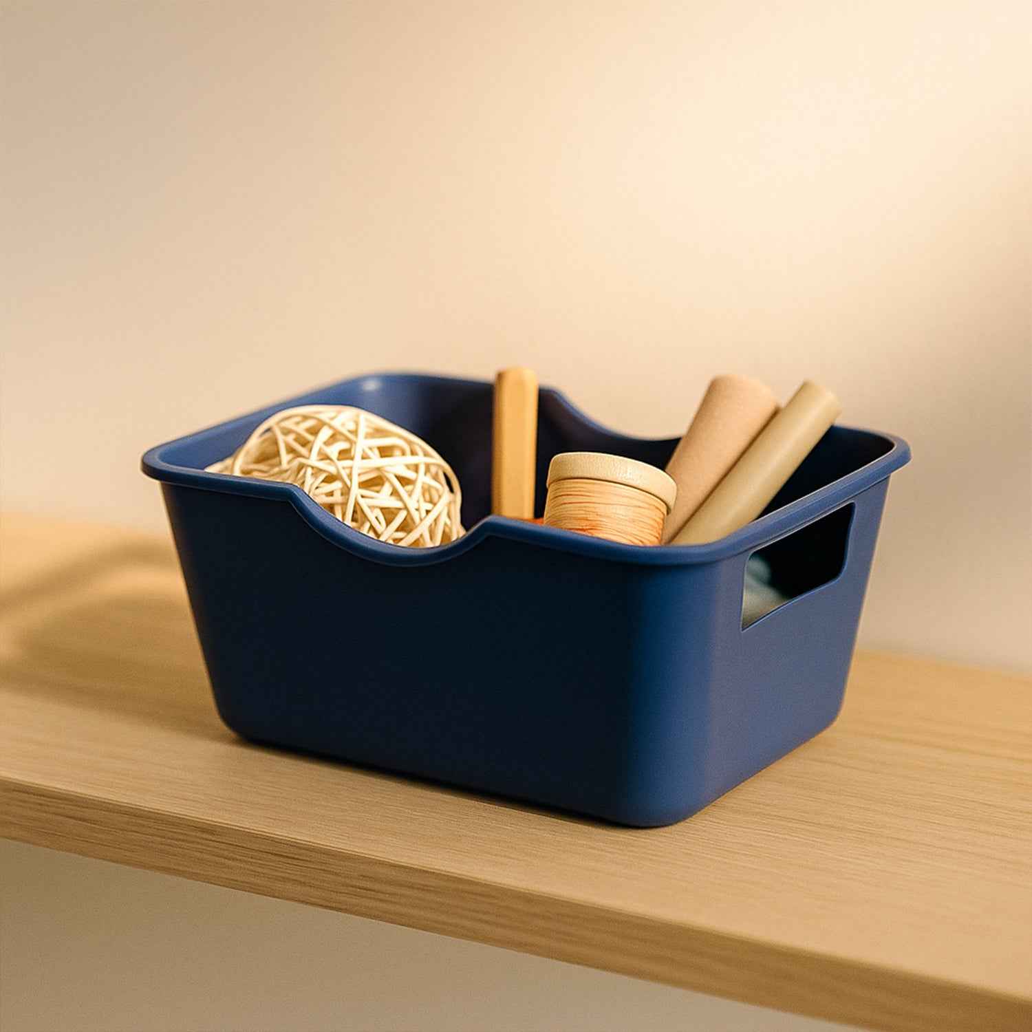 Storage Basket Organizer – Durable, Compact Utility Basket with Handles